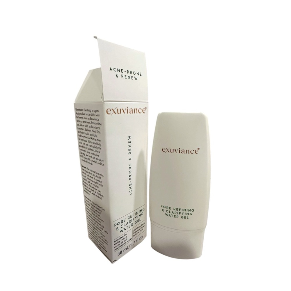NIB Exuviance Pore Refining Clarifying Water Gel Moisturizer Acne Prone Renew